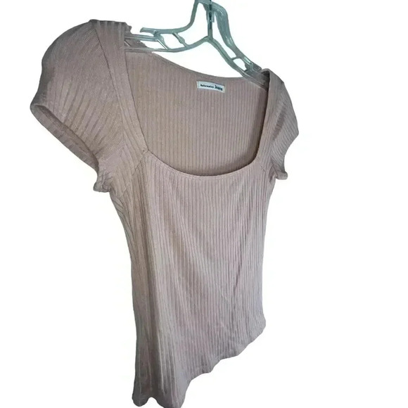 Reformation Jeans Women’s Pink Lightweight Casual Ribbed Tee Small‎ - Picture 2 of 6